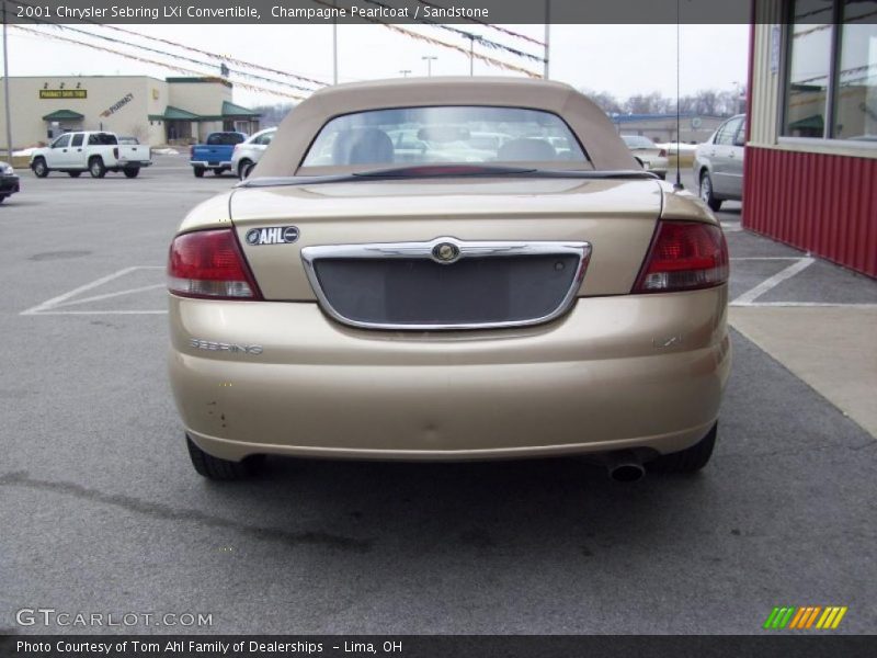 Champagne Pearlcoat / Sandstone 2001 Chrysler Sebring LXi Convertible