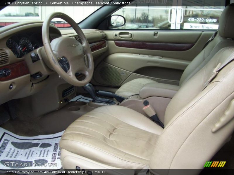 Champagne Pearlcoat / Sandstone 2001 Chrysler Sebring LXi Convertible