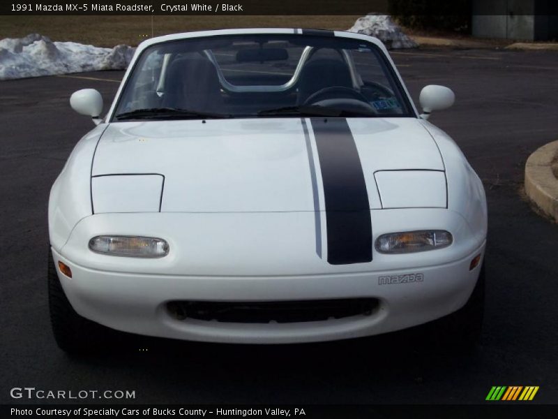 Crystal White / Black 1991 Mazda MX-5 Miata Roadster