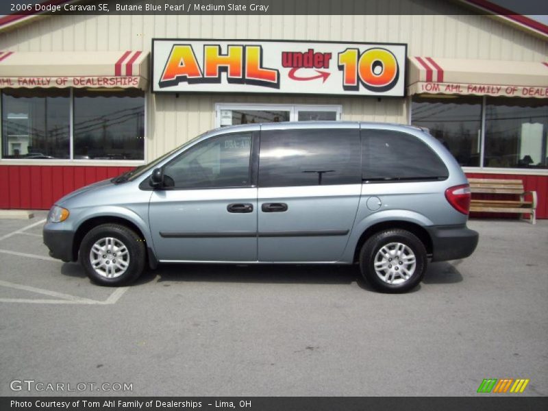 Butane Blue Pearl / Medium Slate Gray 2006 Dodge Caravan SE