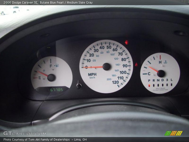 Butane Blue Pearl / Medium Slate Gray 2006 Dodge Caravan SE