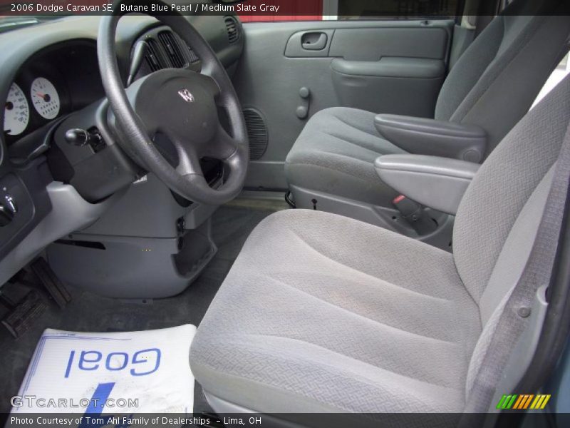 Butane Blue Pearl / Medium Slate Gray 2006 Dodge Caravan SE