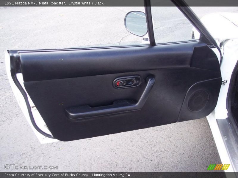 Crystal White / Black 1991 Mazda MX-5 Miata Roadster