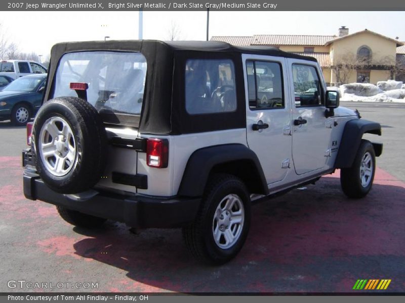 Bright Silver Metallic / Dark Slate Gray/Medium Slate Gray 2007 Jeep Wrangler Unlimited X