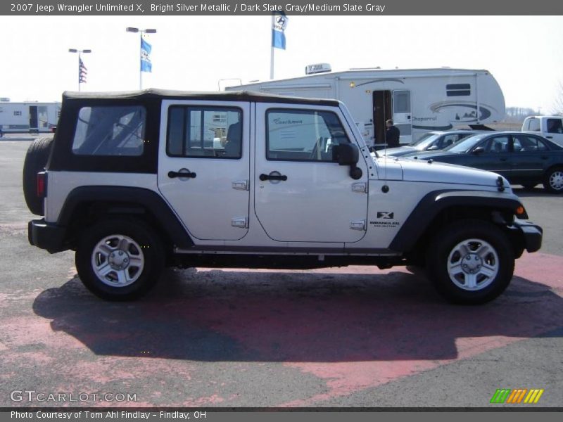 Bright Silver Metallic / Dark Slate Gray/Medium Slate Gray 2007 Jeep Wrangler Unlimited X