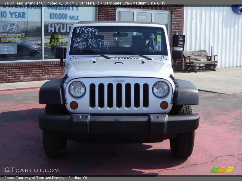 Bright Silver Metallic / Dark Slate Gray/Medium Slate Gray 2007 Jeep Wrangler Unlimited X