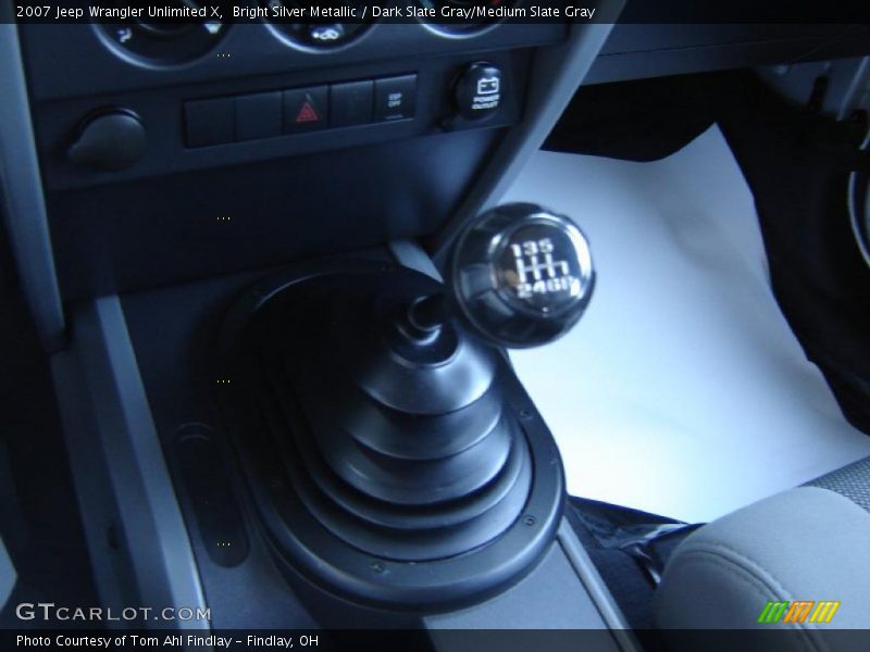 Bright Silver Metallic / Dark Slate Gray/Medium Slate Gray 2007 Jeep Wrangler Unlimited X