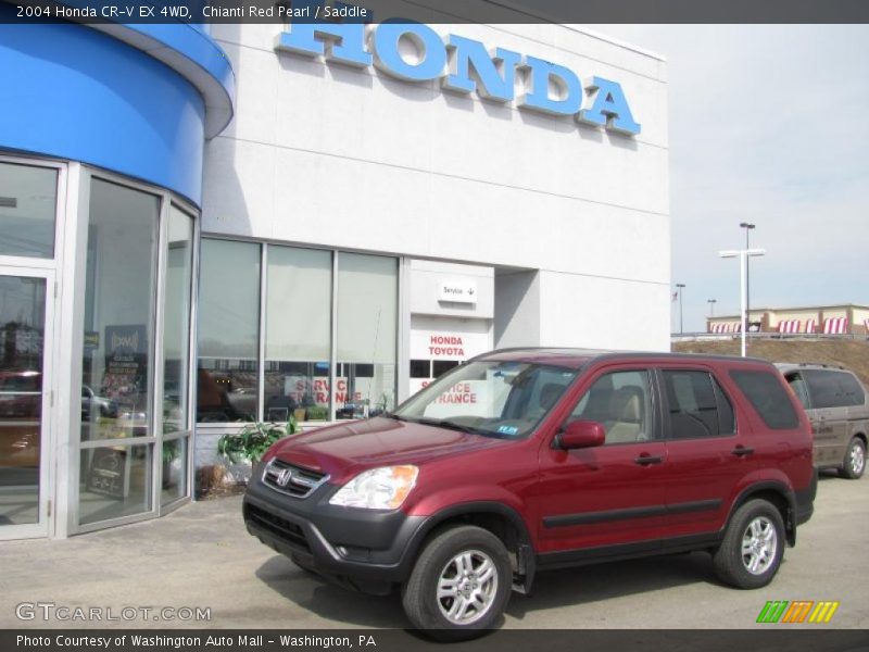 Chianti Red Pearl / Saddle 2004 Honda CR-V EX 4WD