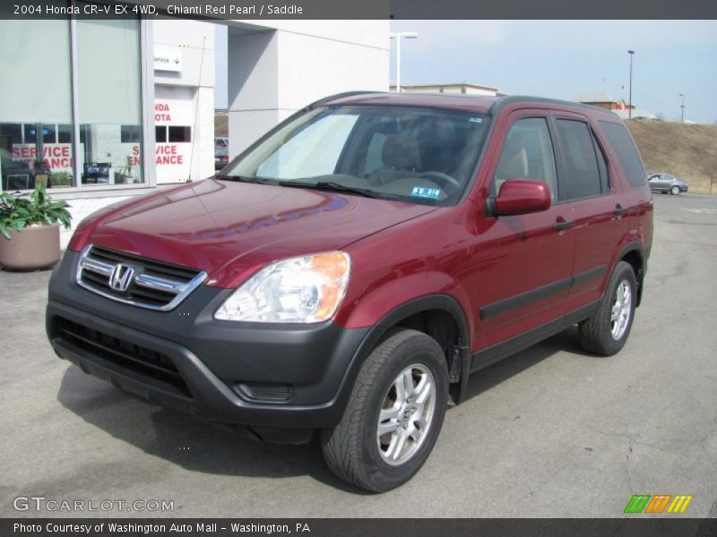 Chianti Red Pearl / Saddle 2004 Honda CR-V EX 4WD