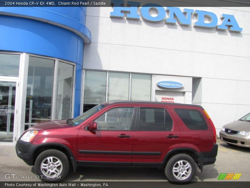 Chianti Red Pearl / Saddle 2004 Honda CR-V EX 4WD