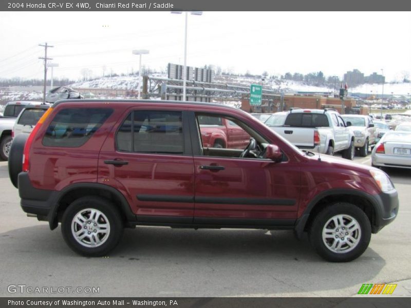 Chianti Red Pearl / Saddle 2004 Honda CR-V EX 4WD