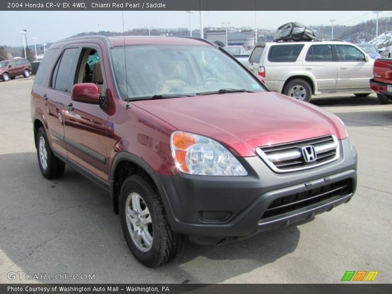 Chianti Red Pearl / Saddle 2004 Honda CR-V EX 4WD
