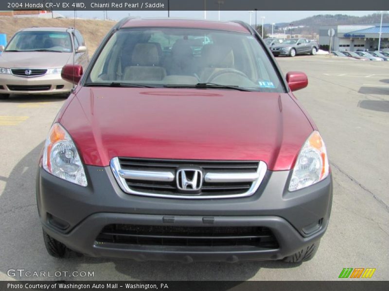 Chianti Red Pearl / Saddle 2004 Honda CR-V EX 4WD