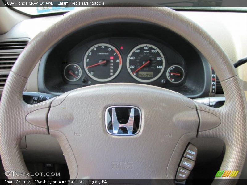 Chianti Red Pearl / Saddle 2004 Honda CR-V EX 4WD