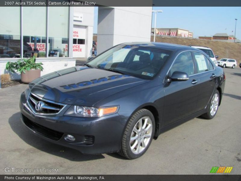 Carbon Gray Pearl / Ebony 2007 Acura TSX Sedan