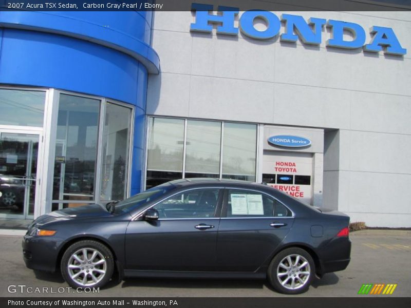 Carbon Gray Pearl / Ebony 2007 Acura TSX Sedan