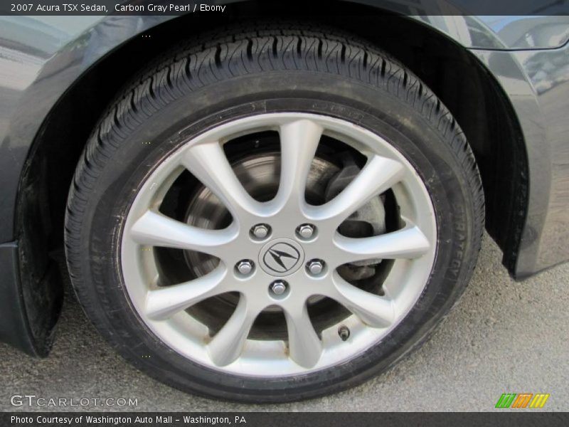 Carbon Gray Pearl / Ebony 2007 Acura TSX Sedan
