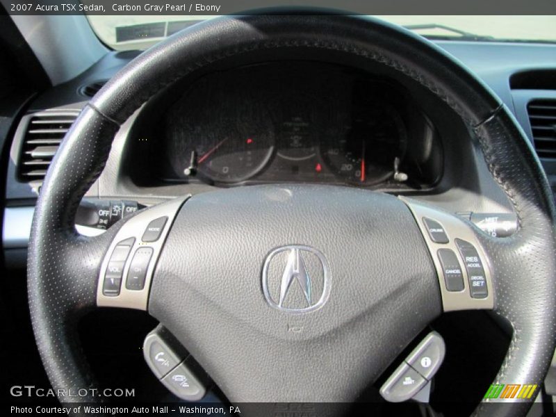 Carbon Gray Pearl / Ebony 2007 Acura TSX Sedan