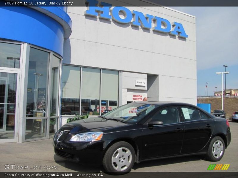 Black / Ebony 2007 Pontiac G6 Sedan