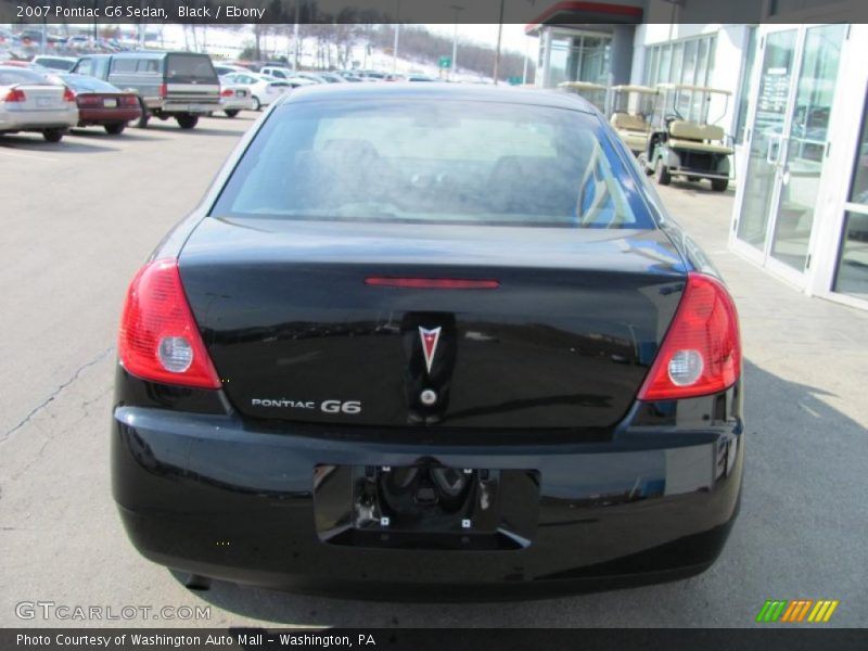 Black / Ebony 2007 Pontiac G6 Sedan