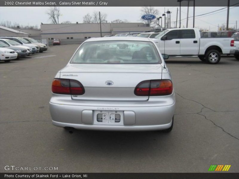 Galaxy Silver Metallic / Gray 2002 Chevrolet Malibu Sedan