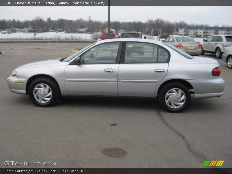 Galaxy Silver Metallic / Gray 2002 Chevrolet Malibu Sedan