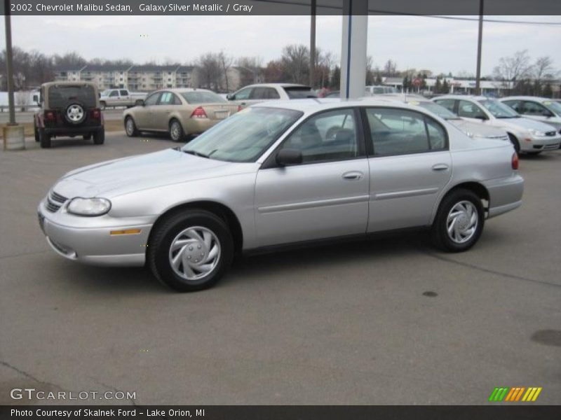 Galaxy Silver Metallic / Gray 2002 Chevrolet Malibu Sedan