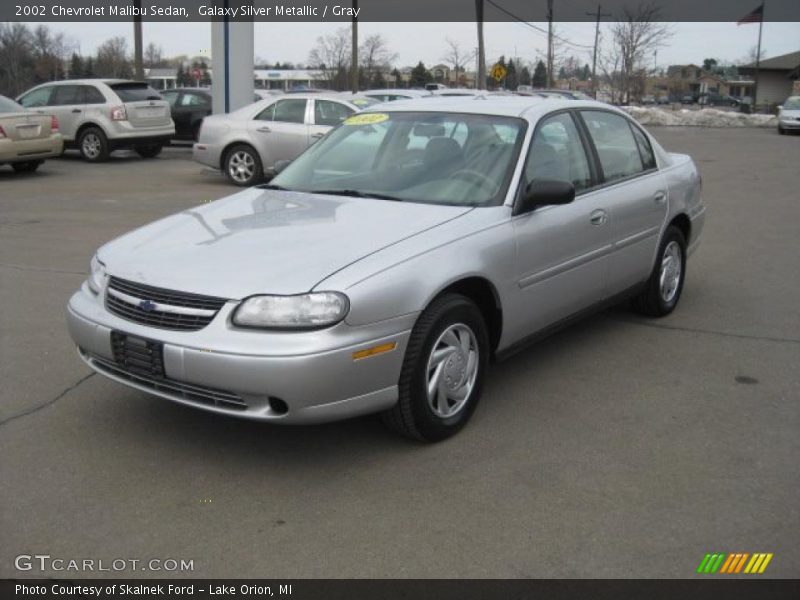 Galaxy Silver Metallic / Gray 2002 Chevrolet Malibu Sedan
