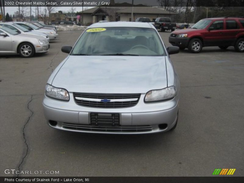 Galaxy Silver Metallic / Gray 2002 Chevrolet Malibu Sedan