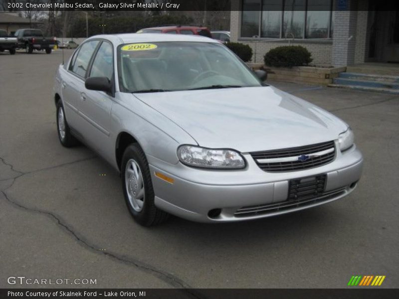 Galaxy Silver Metallic / Gray 2002 Chevrolet Malibu Sedan