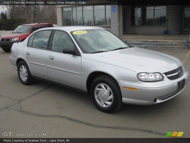 Galaxy Silver Metallic / Gray 2002 Chevrolet Malibu Sedan