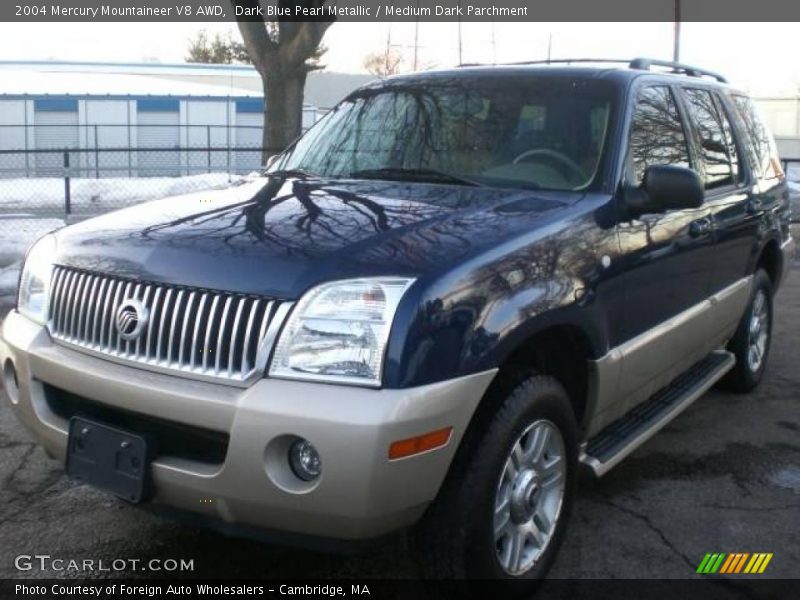 Dark Blue Pearl Metallic / Medium Dark Parchment 2004 Mercury Mountaineer V8 AWD