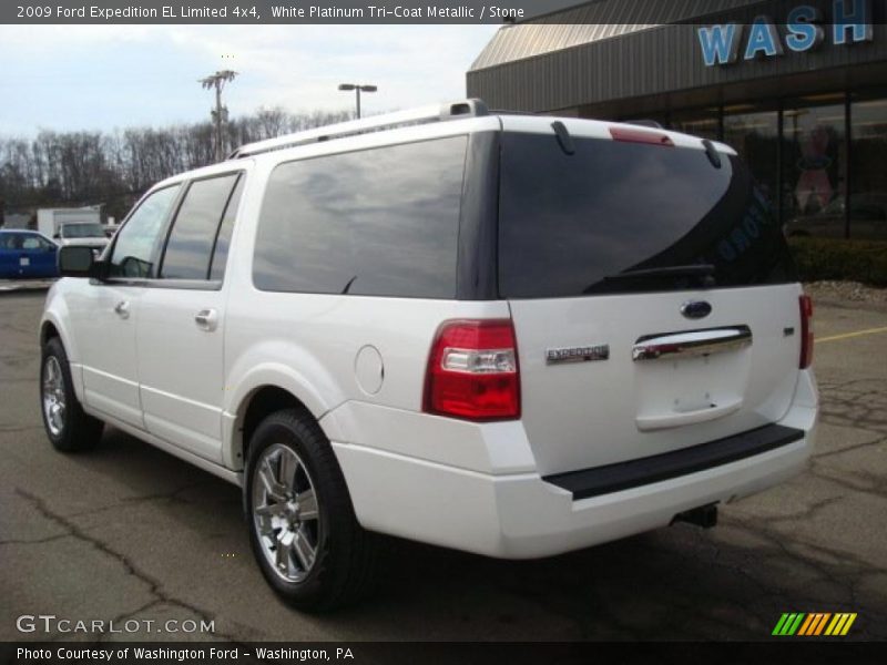 White Platinum Tri-Coat Metallic / Stone 2009 Ford Expedition EL Limited 4x4