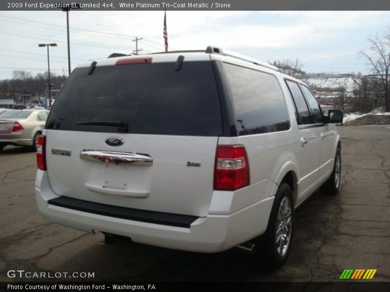 White Platinum Tri-Coat Metallic / Stone 2009 Ford Expedition EL Limited 4x4