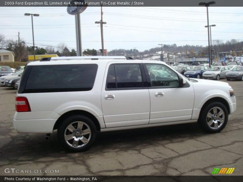White Platinum Tri-Coat Metallic / Stone 2009 Ford Expedition EL Limited 4x4