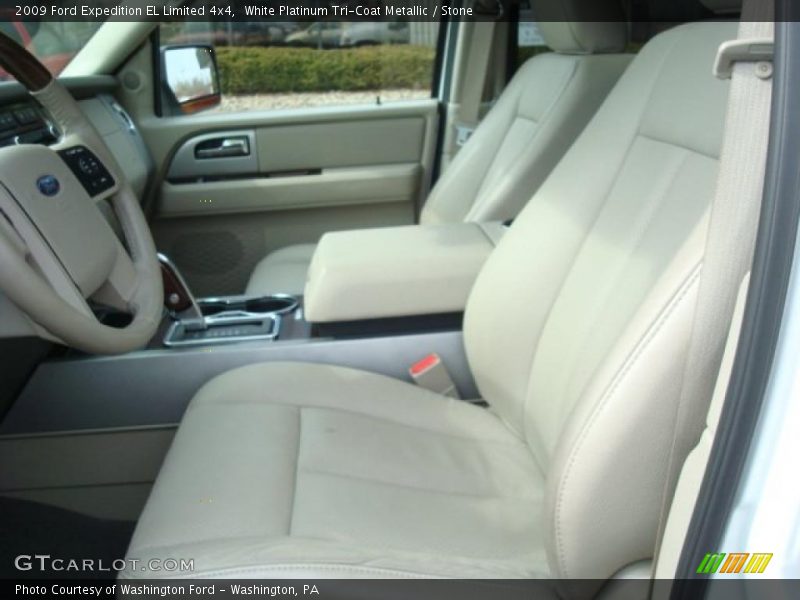 White Platinum Tri-Coat Metallic / Stone 2009 Ford Expedition EL Limited 4x4