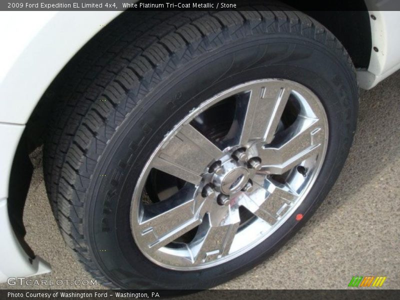 White Platinum Tri-Coat Metallic / Stone 2009 Ford Expedition EL Limited 4x4