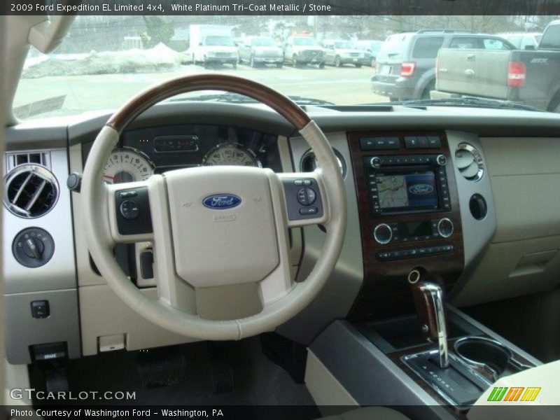White Platinum Tri-Coat Metallic / Stone 2009 Ford Expedition EL Limited 4x4