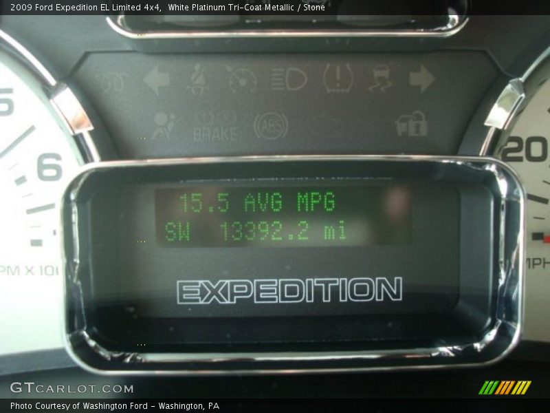 White Platinum Tri-Coat Metallic / Stone 2009 Ford Expedition EL Limited 4x4