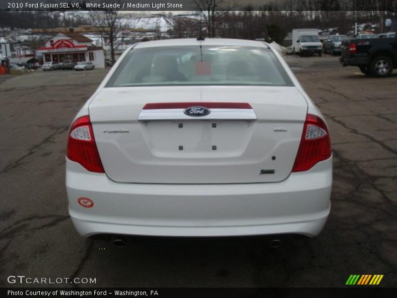 White Suede / Medium Light Stone 2010 Ford Fusion SEL V6