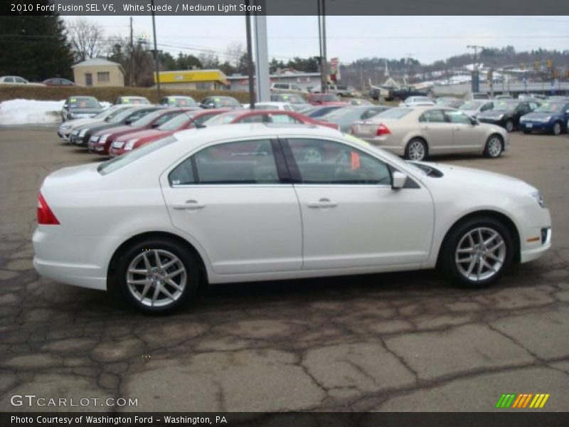 White Suede / Medium Light Stone 2010 Ford Fusion SEL V6