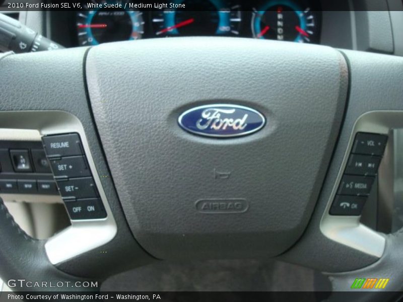 White Suede / Medium Light Stone 2010 Ford Fusion SEL V6