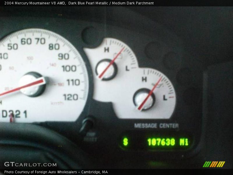 Dark Blue Pearl Metallic / Medium Dark Parchment 2004 Mercury Mountaineer V8 AWD