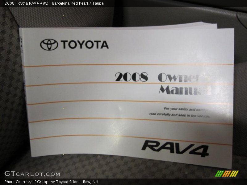 Barcelona Red Pearl / Taupe 2008 Toyota RAV4 4WD