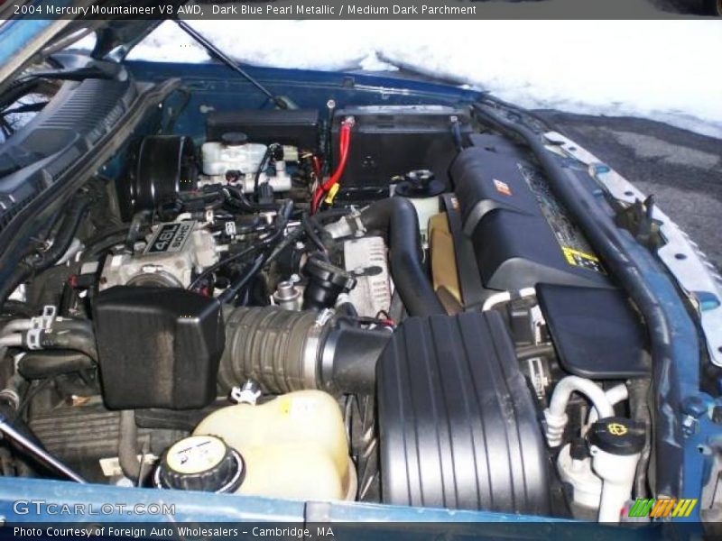 Dark Blue Pearl Metallic / Medium Dark Parchment 2004 Mercury Mountaineer V8 AWD