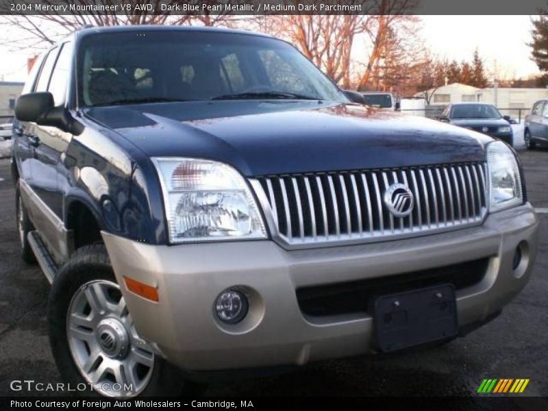 Dark Blue Pearl Metallic / Medium Dark Parchment 2004 Mercury Mountaineer V8 AWD