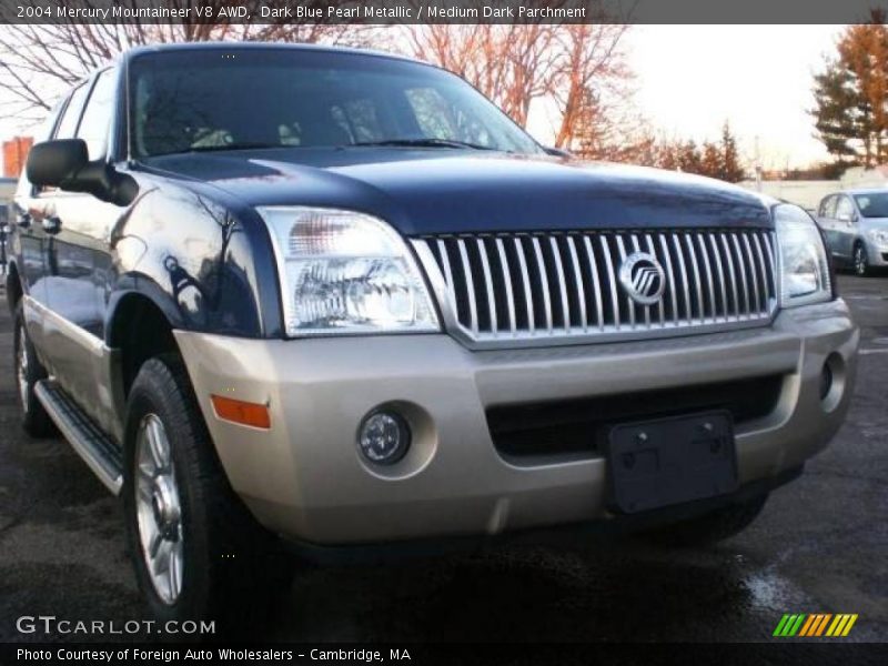 Dark Blue Pearl Metallic / Medium Dark Parchment 2004 Mercury Mountaineer V8 AWD