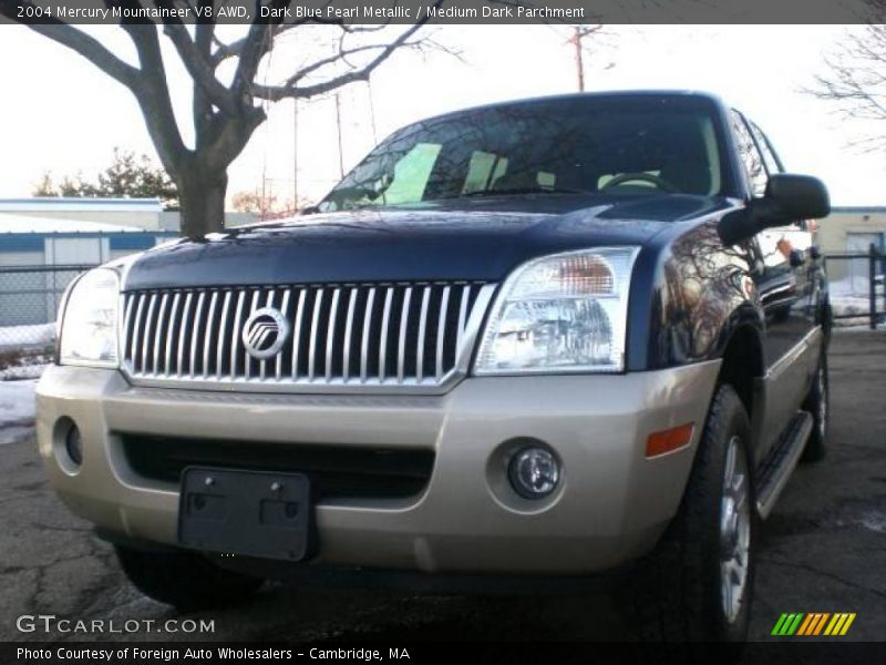 Dark Blue Pearl Metallic / Medium Dark Parchment 2004 Mercury Mountaineer V8 AWD