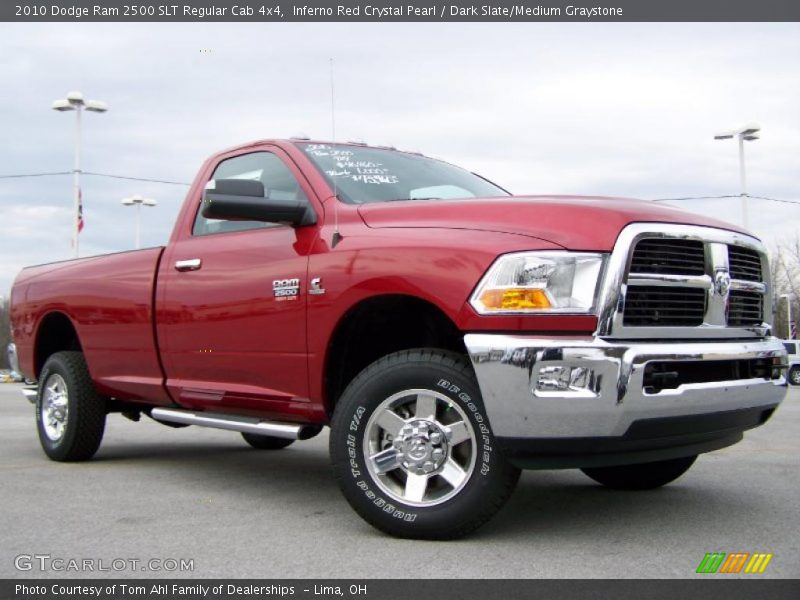 Inferno Red Crystal Pearl / Dark Slate/Medium Graystone 2010 Dodge Ram 2500 SLT Regular Cab 4x4