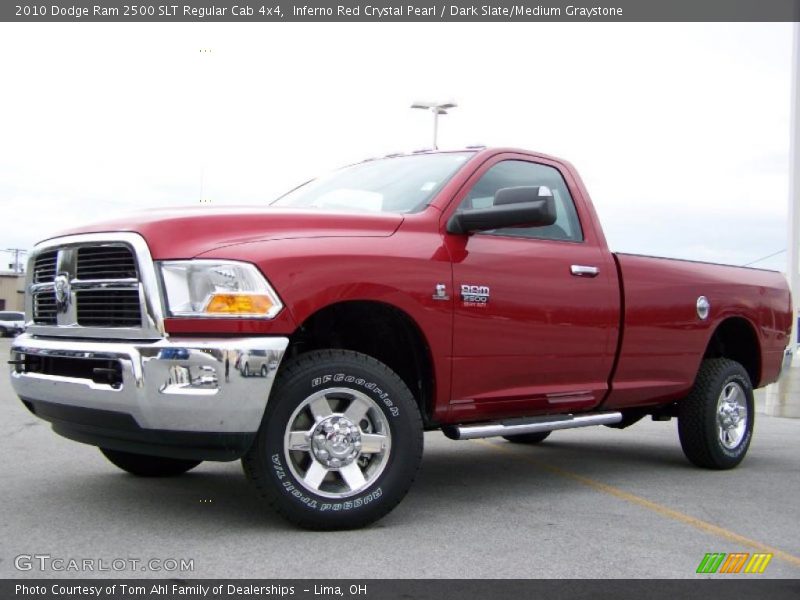 Inferno Red Crystal Pearl / Dark Slate/Medium Graystone 2010 Dodge Ram 2500 SLT Regular Cab 4x4